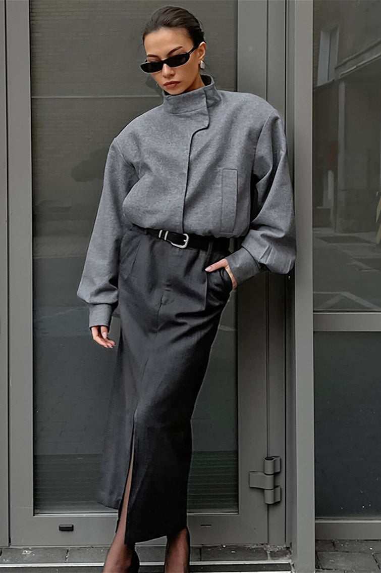 Chic Short Wool Blend Coat