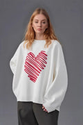 Scarlet Heart Line Knit Sweater