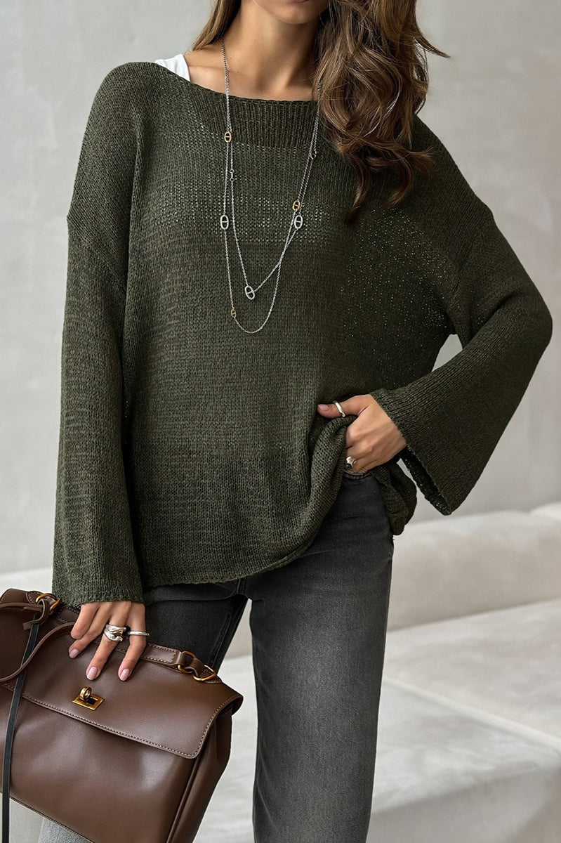Breezy Hollow Knit Pullover Sweater