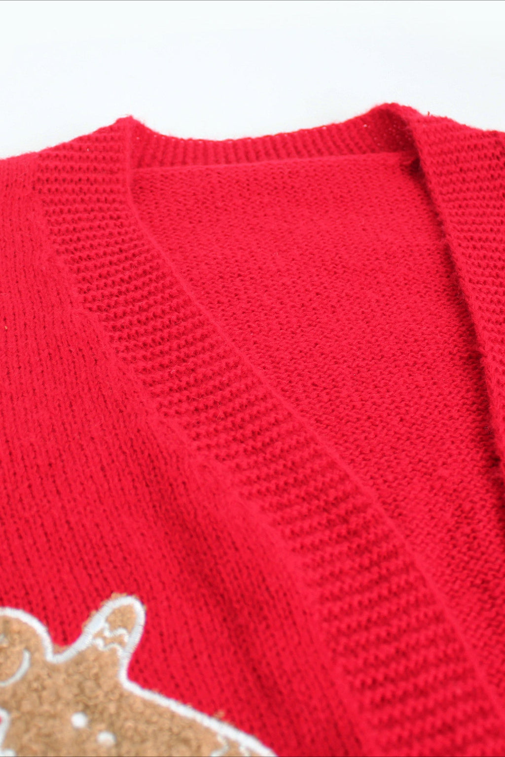 Cookie Design Cropped Knit Cardigan