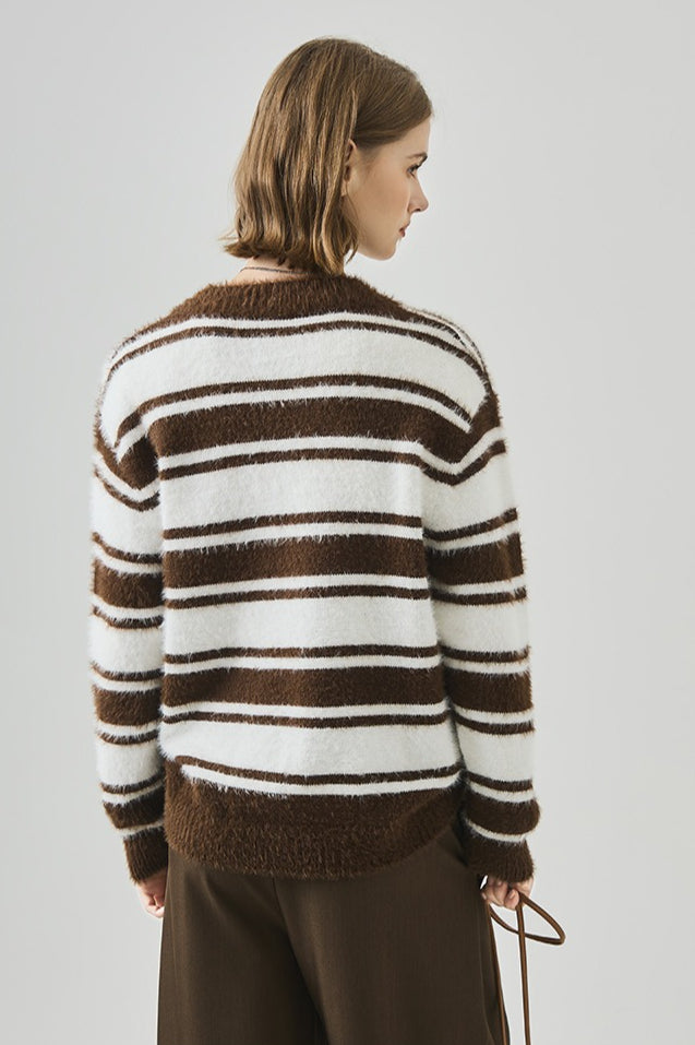 Loose V Neck Knit Sweater