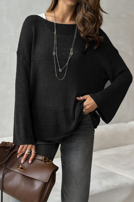 Breezy Hollow Knit Pullover Sweater