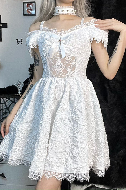 Puffy Sleeve Mini Gothic Dress