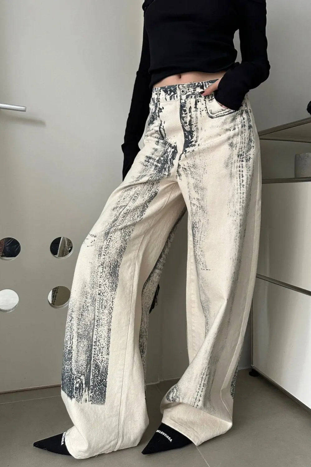 Straight Tie Dye Vintage Jean