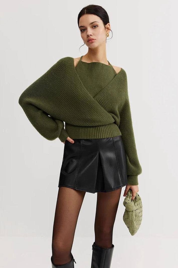 Modern Layered Knit Sweater