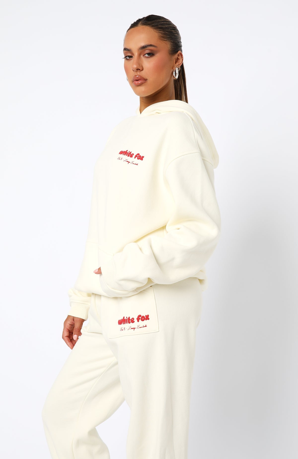 Era Oversized Cherry Cream Hoodie