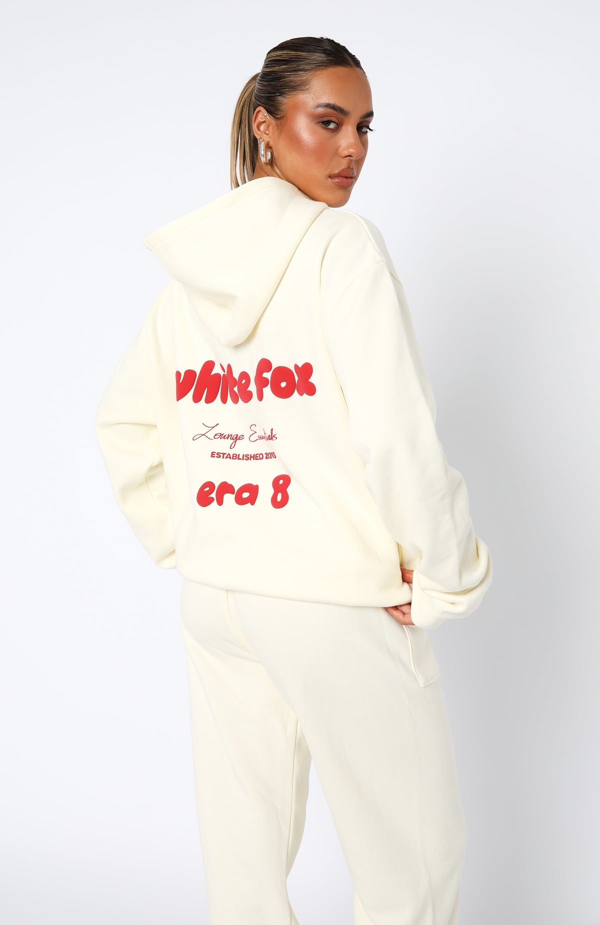 Era Oversized Cherry Cream Hoodie