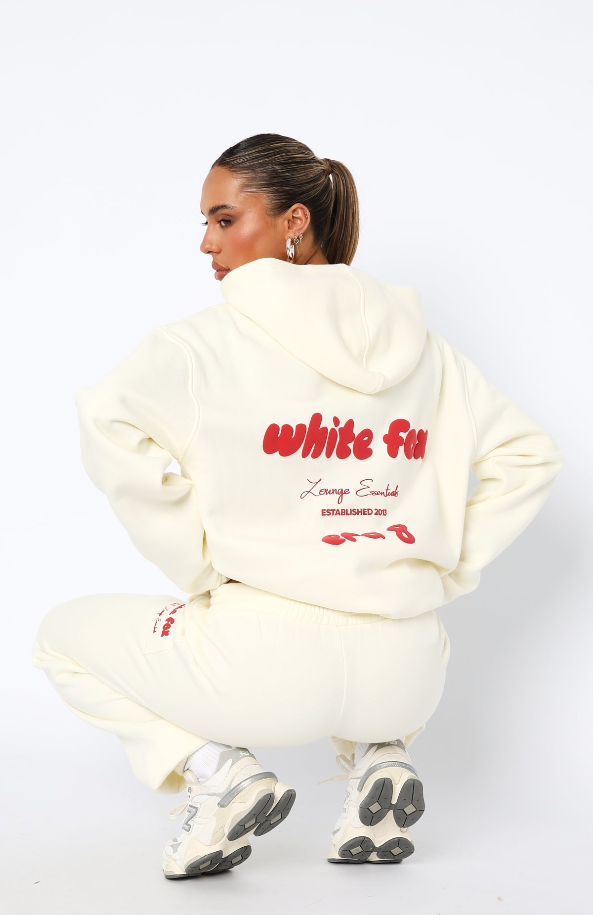 Era Oversized Cherry Cream Hoodie