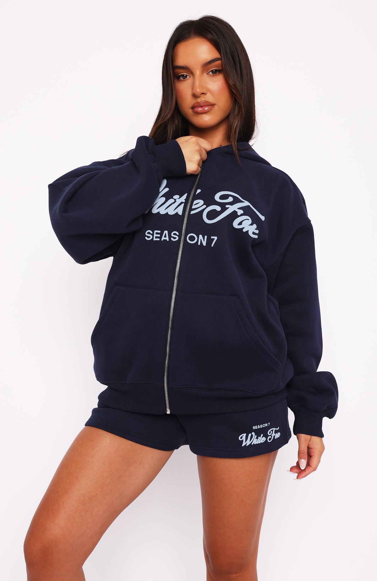 Season Zip Front Deep Sea Hoodie
