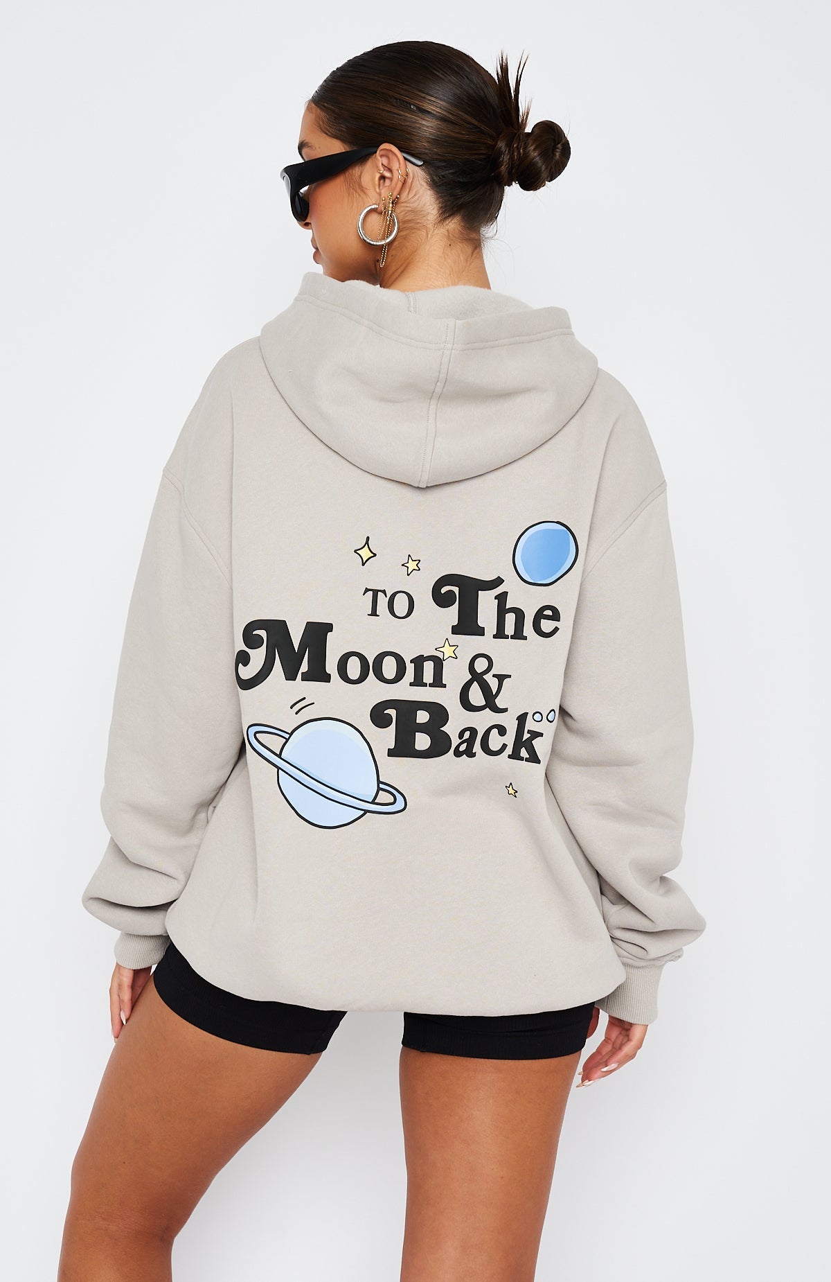 To The Moon Oversized Lunar Hoodie