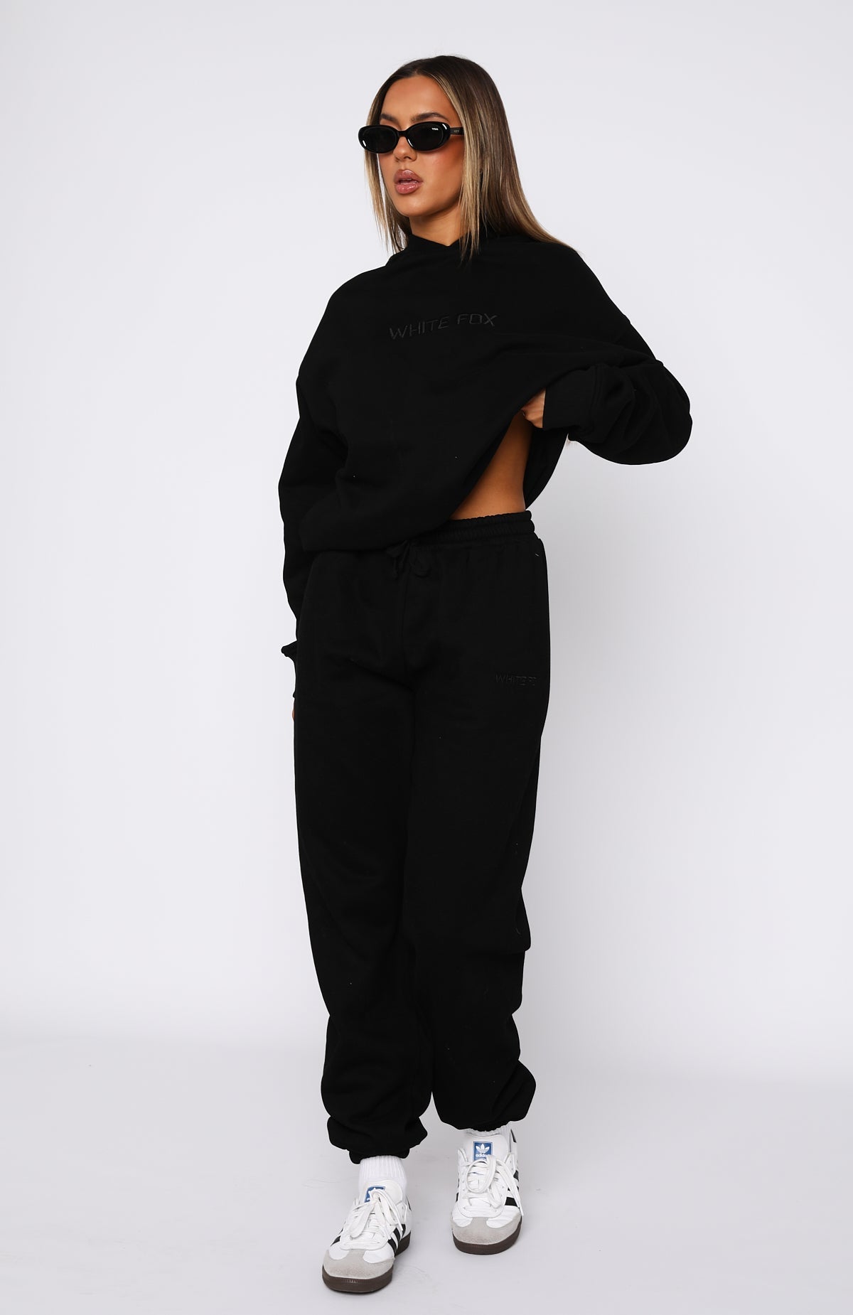 Stay Lifted Oversized Black Hoodie