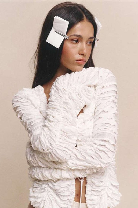 Chic Cutout Tie-Waist Long Knit Cardigan