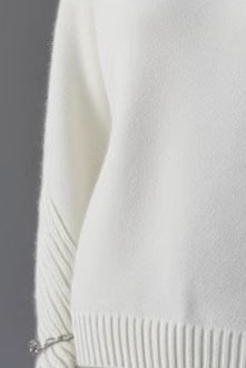 Cozy High Neck Loose Knit Sweater