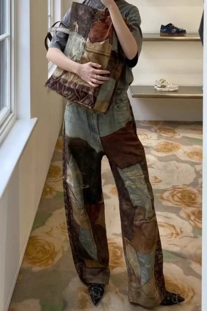 3D Printed Streetwear Baggy Jean