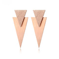 Sparkly Double Triangle Modern Earring
