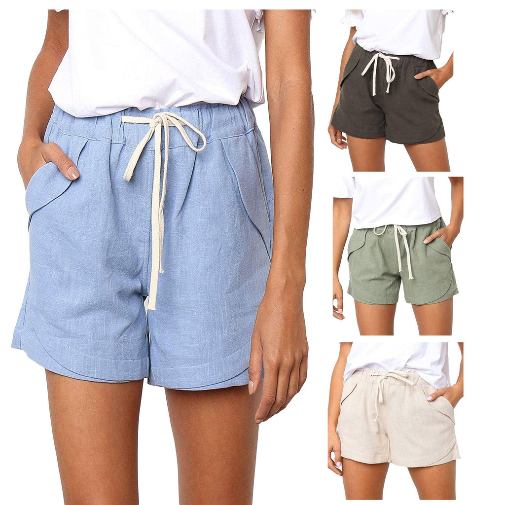 Linen Drawstring Pocket Comfort Short