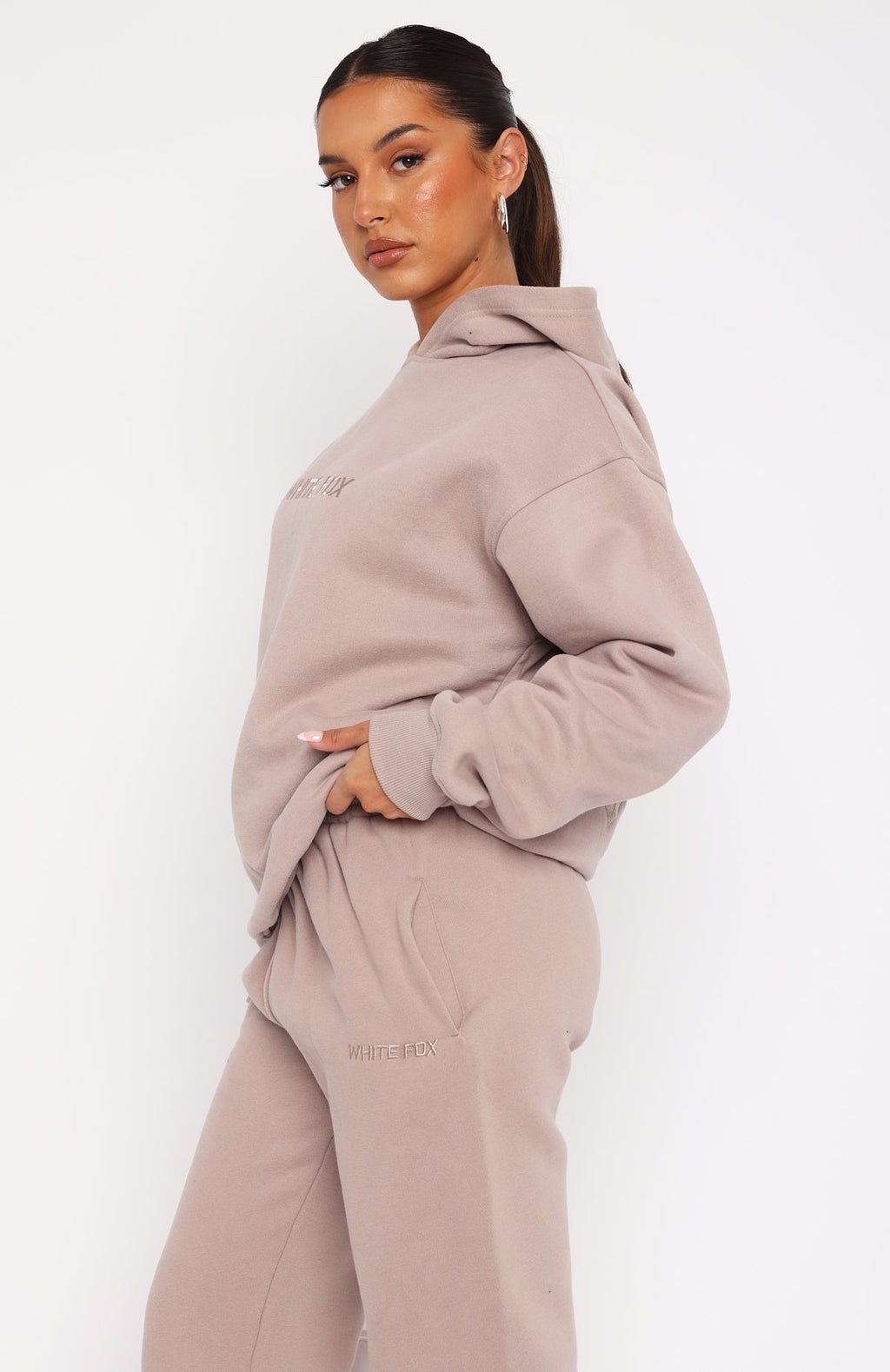 Stay Lifted Oversized Cinnamon Hoodie