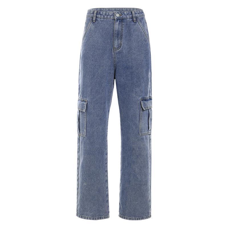 Mid Rise Trendy Cargo Loose Fit Jean