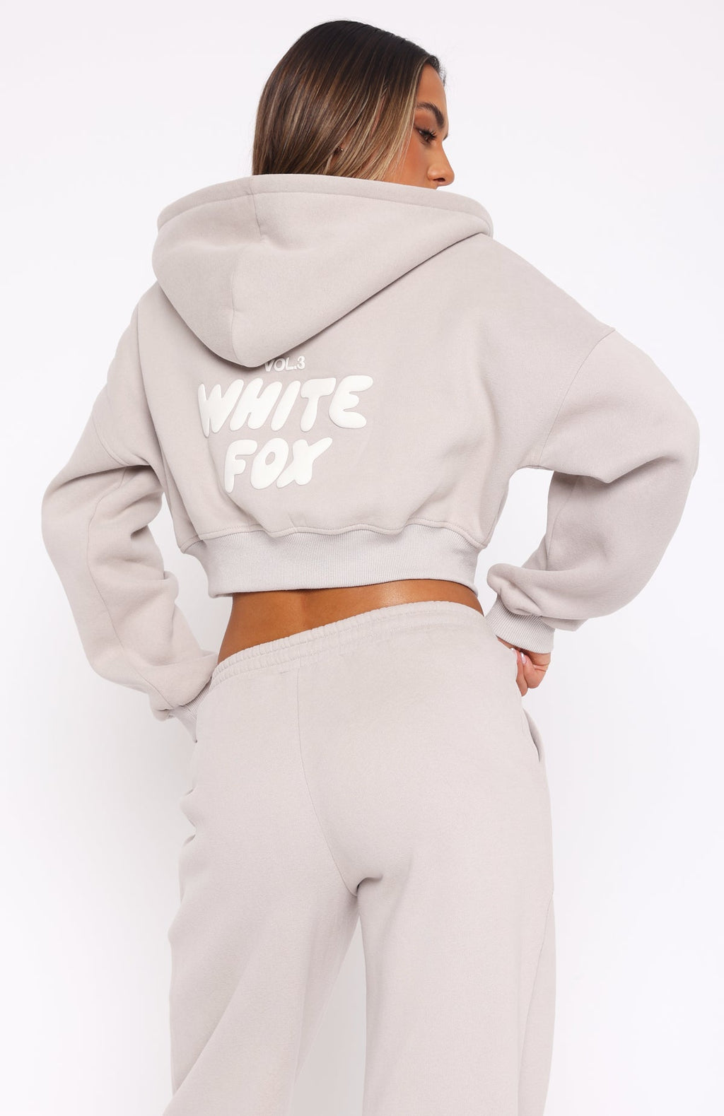 Offstage Cropped Zip Moon Hoodie