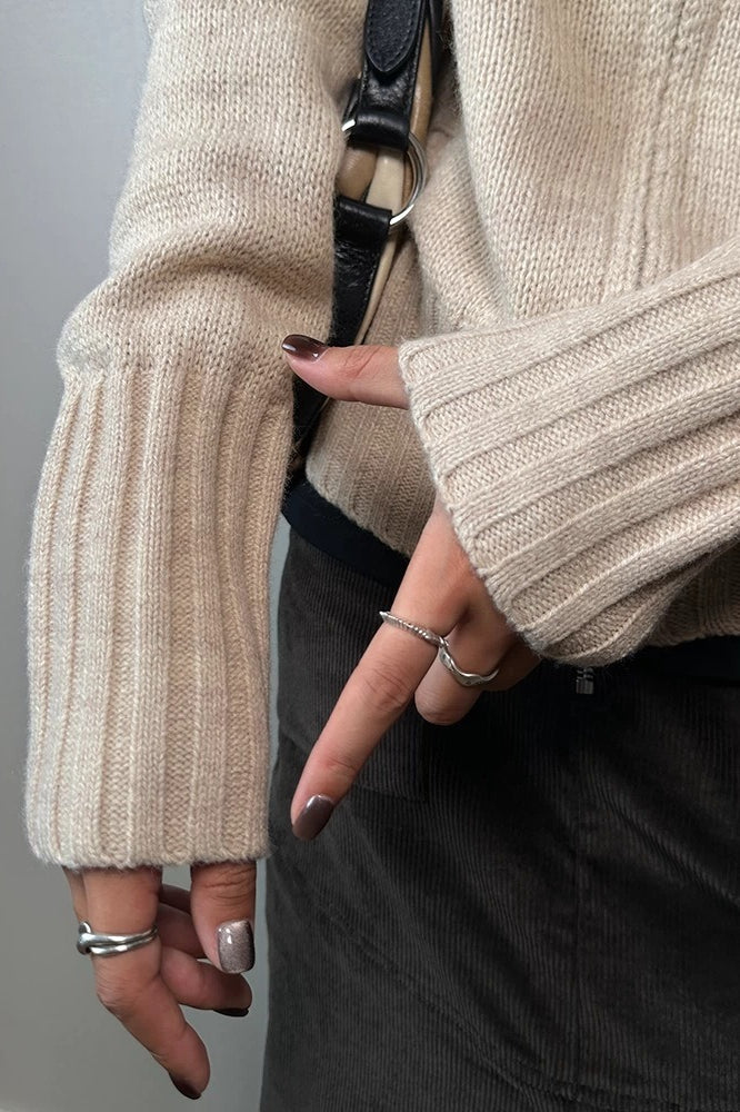 Thickened Turtleneck Knit Sweater