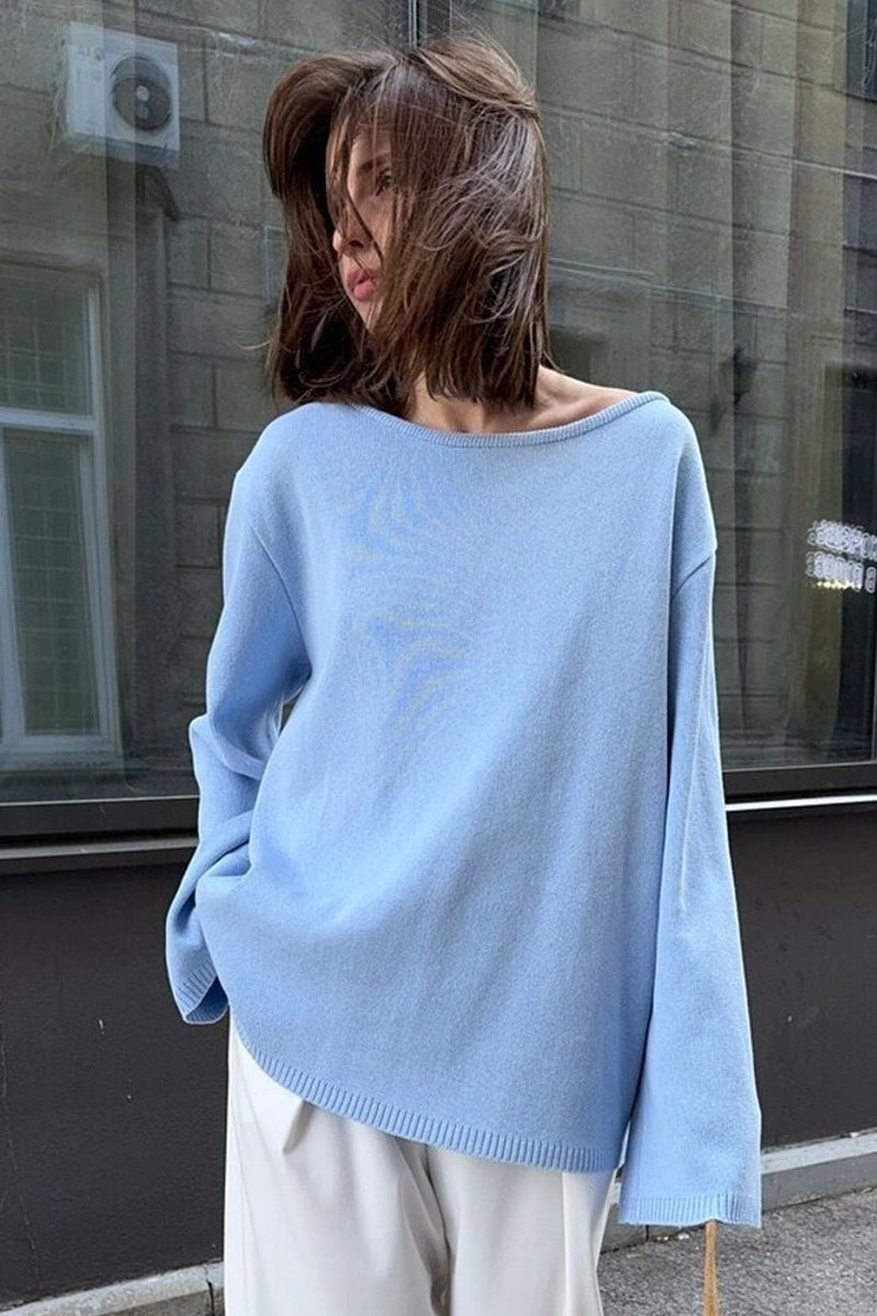 Loose Backless Casual Sweater