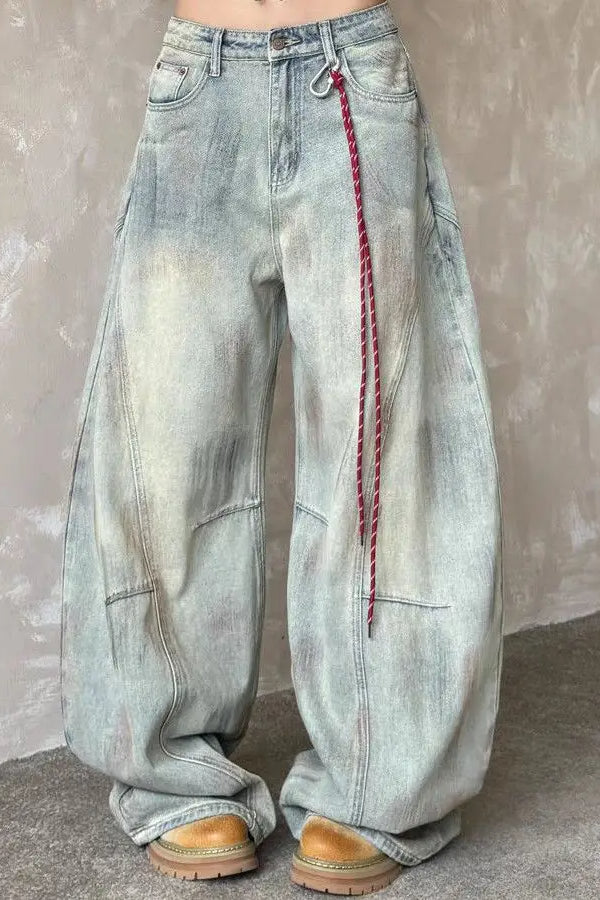 Vintage Light Blue Wide Leg Jean