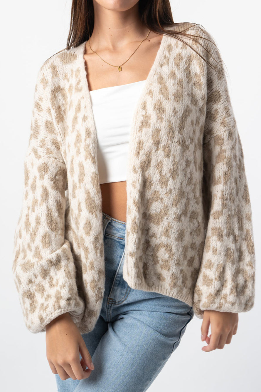 Relaxed Colorblock Cardigan