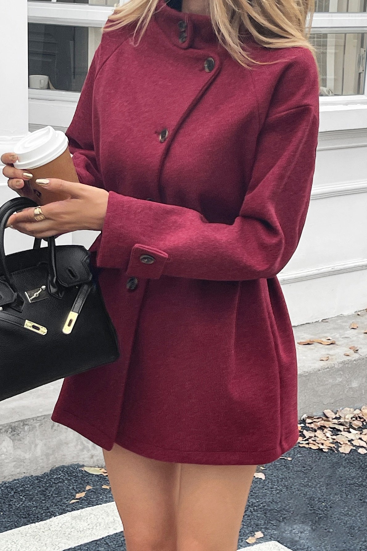 Casual Long Sleeve Sweater Coat