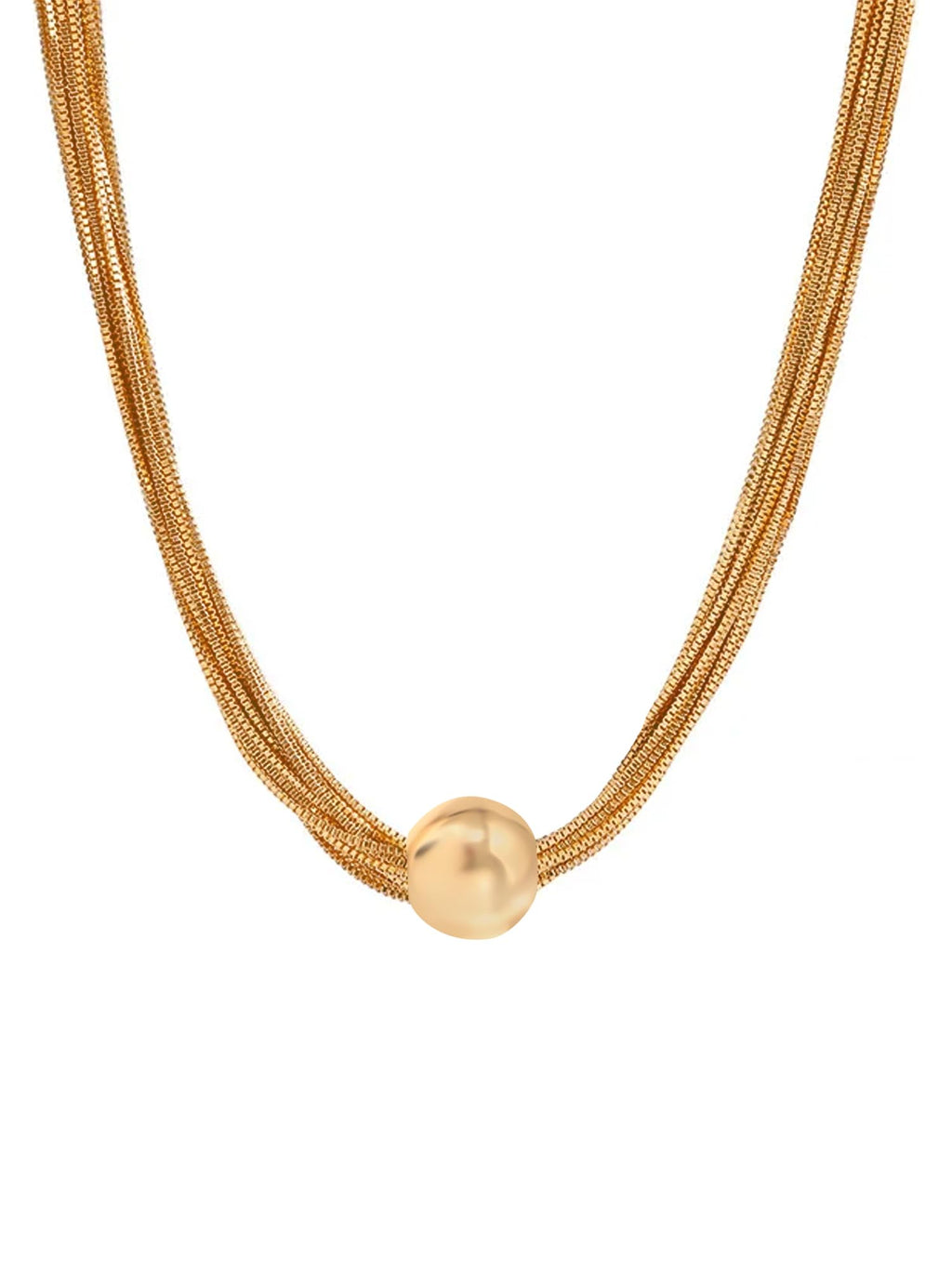 Gold Multilayer Adjustable Chain Necklace