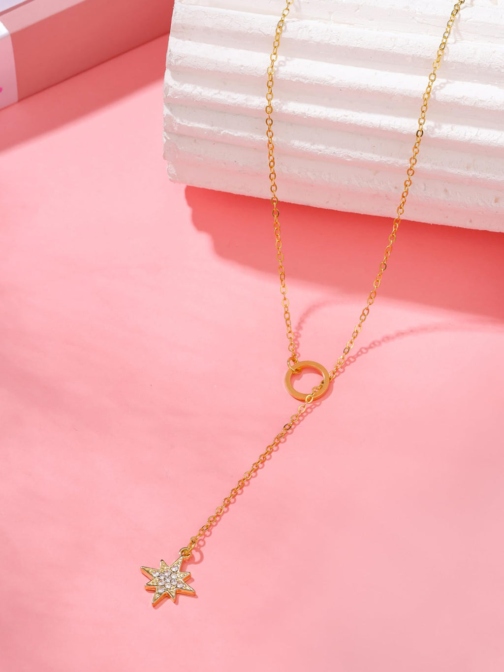 Star Shape Gold Chain Necklace