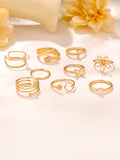 Golden Knuckle Stackable Finger Ring