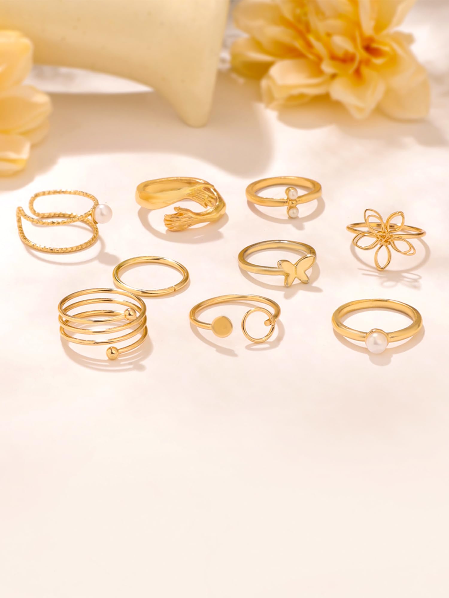 Golden Knuckle Stackable Finger Ring