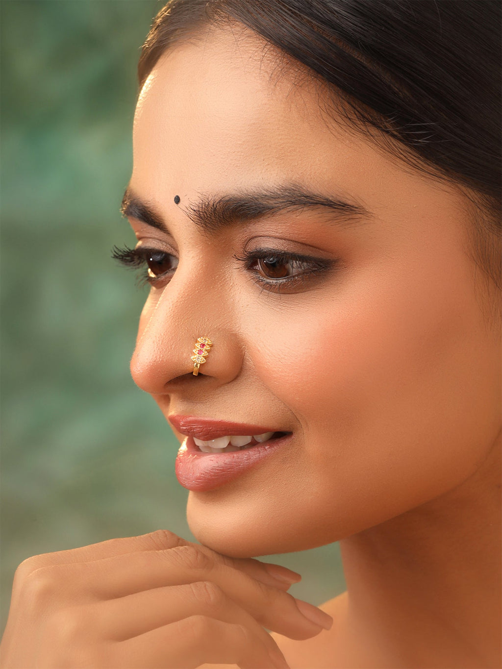 Gold Silver Plated Nose Clip Ring