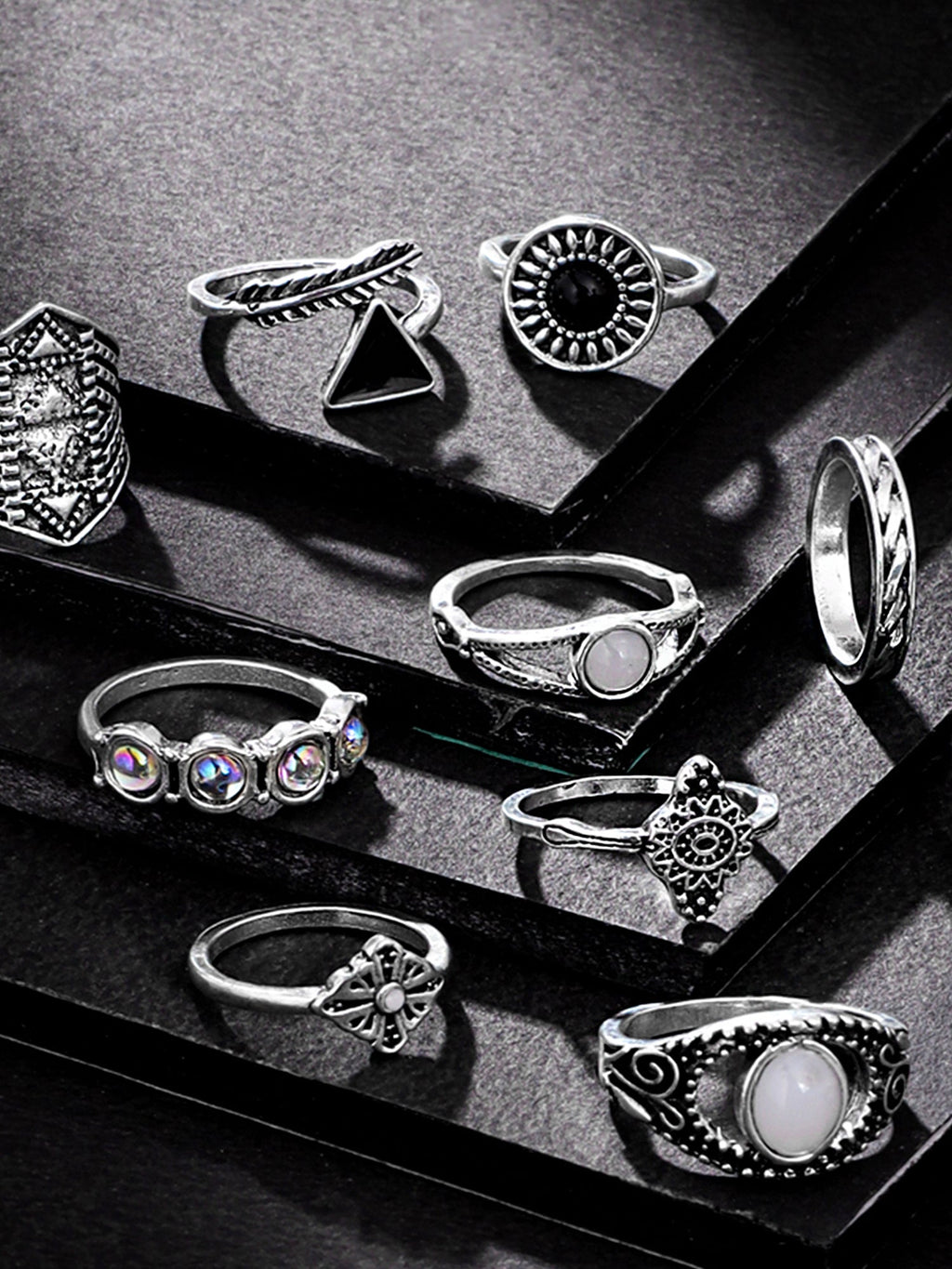 Boho Style Knuckle Stack Finger Ring
