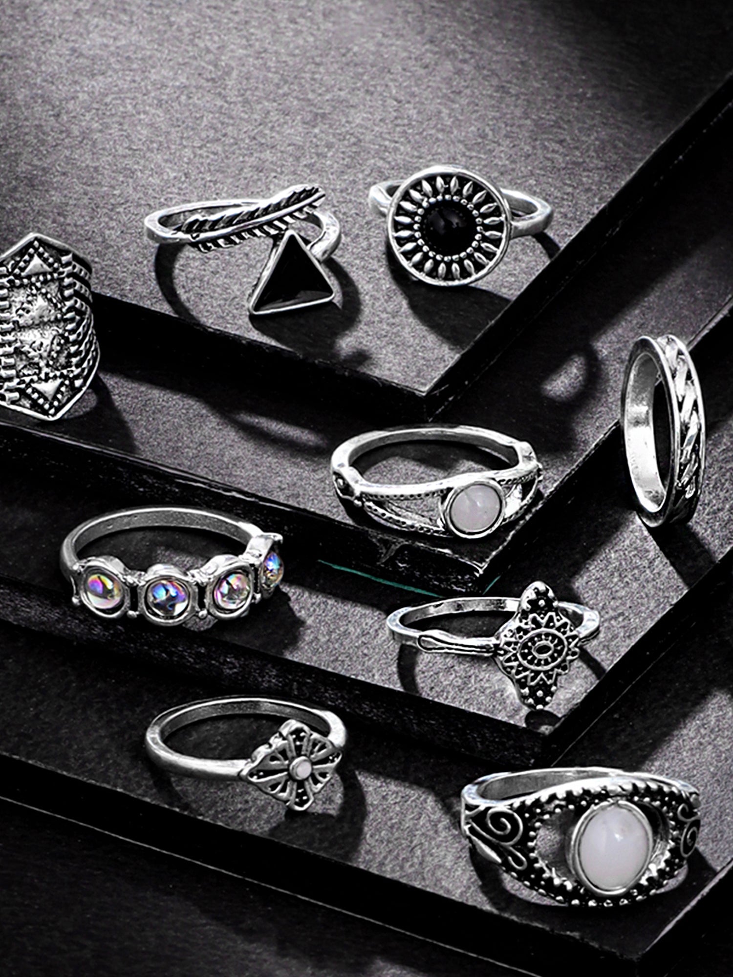 Boho Style Knuckle Stack Finger Ring