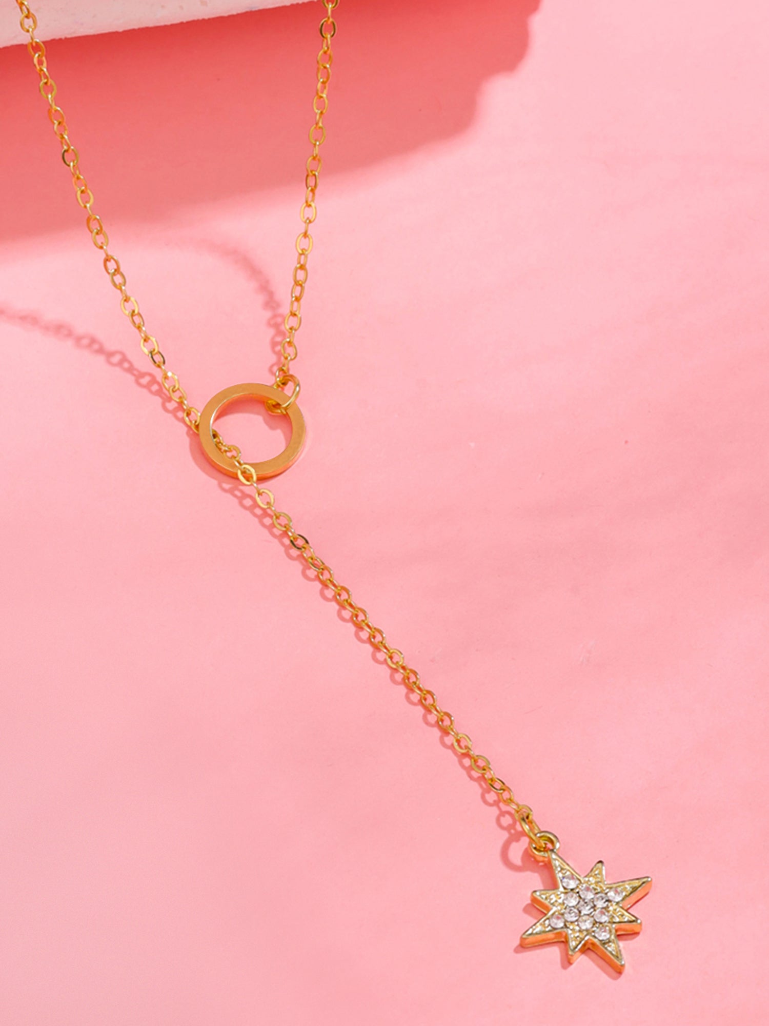 Star Shape Gold Chain Necklace