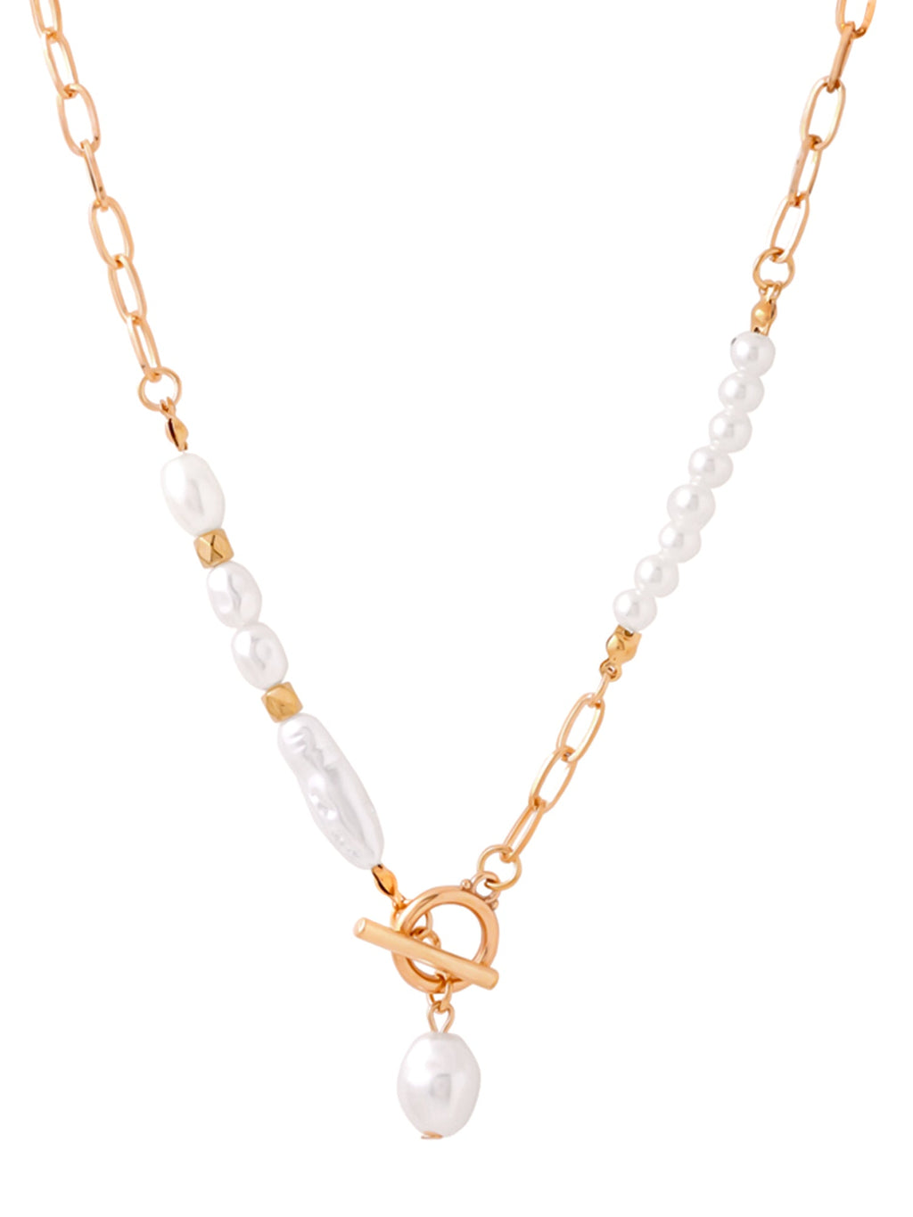 Gold Pearl Chain Fashion Necklace