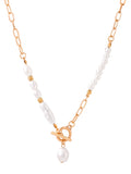 Gold Pearl Chain Fashion Necklace