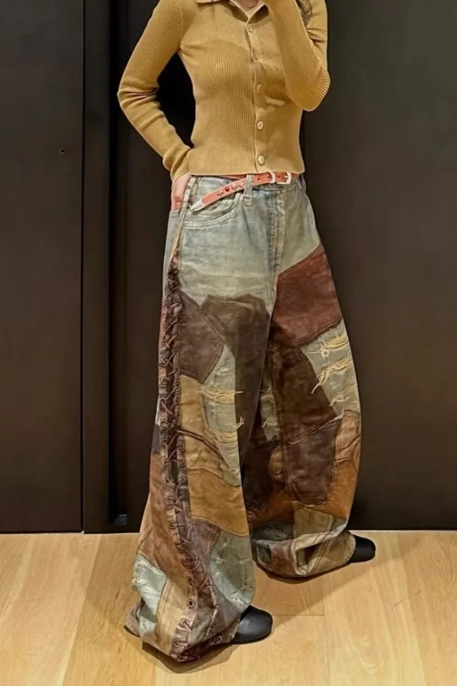 3D Printed Streetwear Baggy Jean
