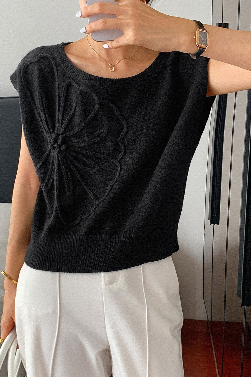 Casual Short Sleeve Minimal Sweater