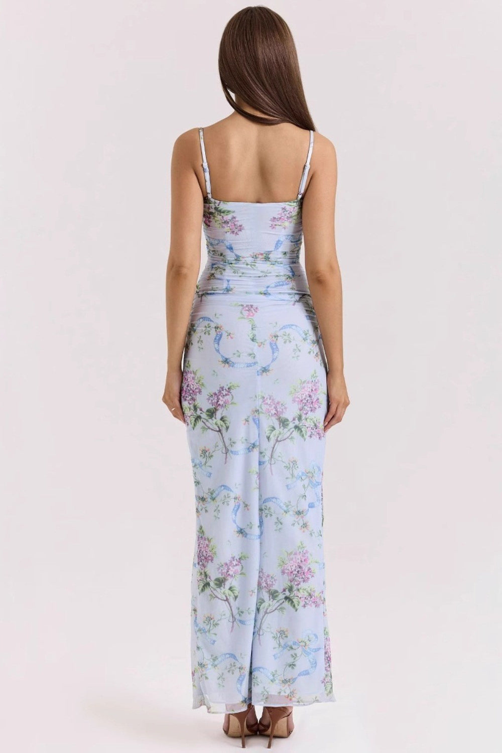 Chic Slim Strap Floral Dress