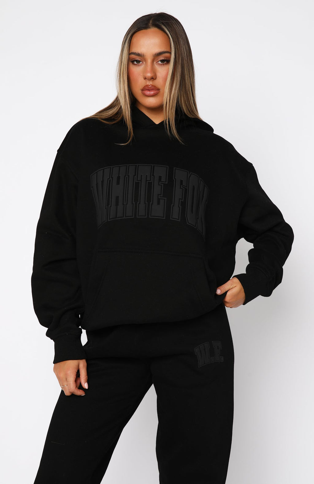 Decade Varsity Oversized Black Hoodie