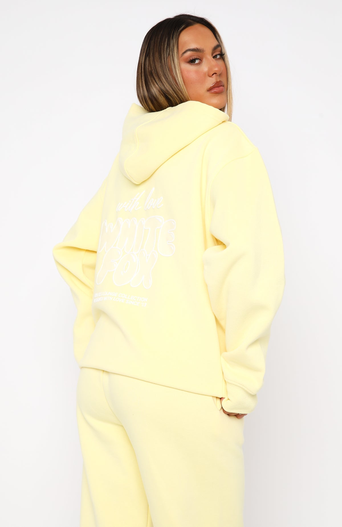 With Love Always Oversized Lemon Hoodie