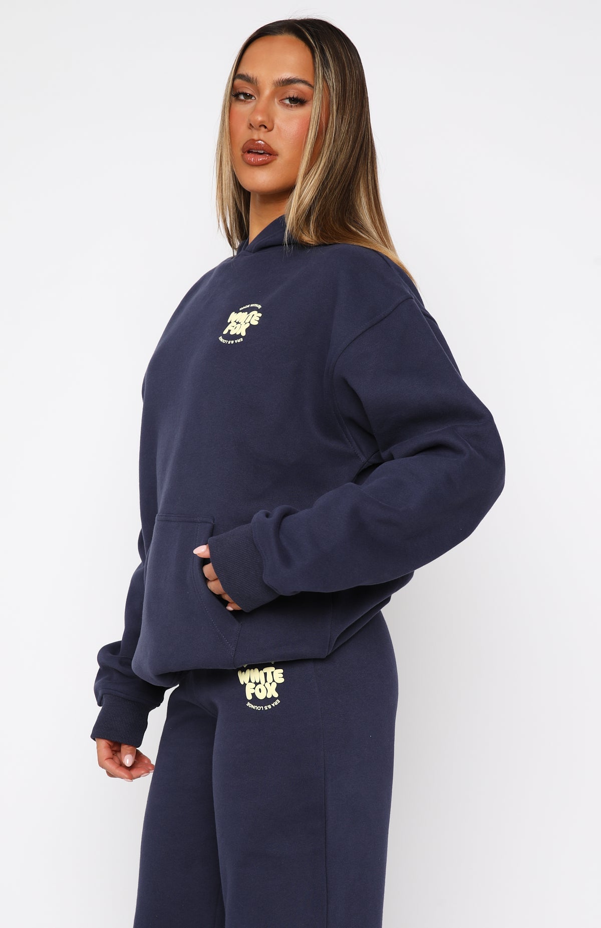 With Love Oversized Navy Hoodie