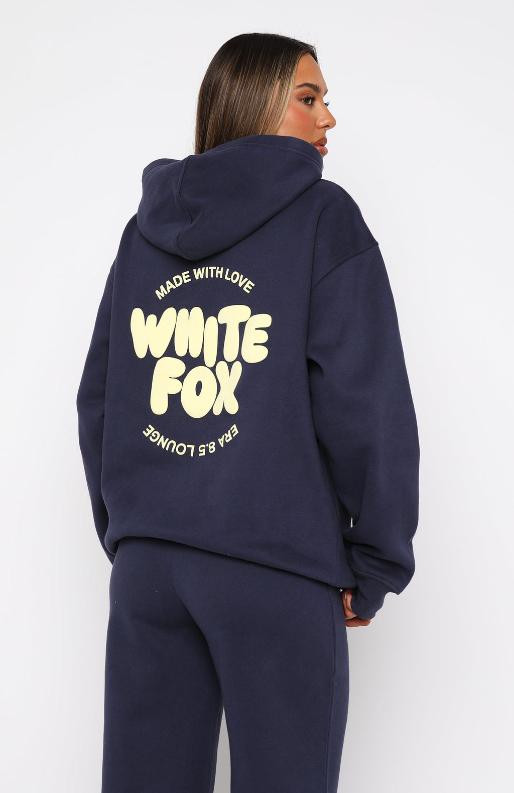 With Love Oversized Navy Hoodie