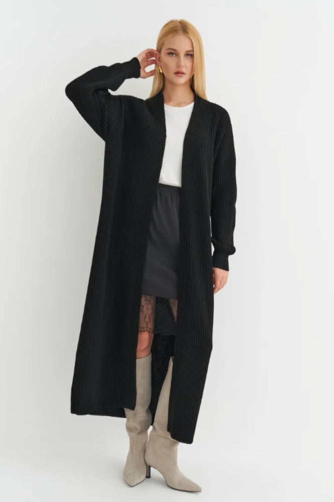 Oversized Long Knit Cardigan