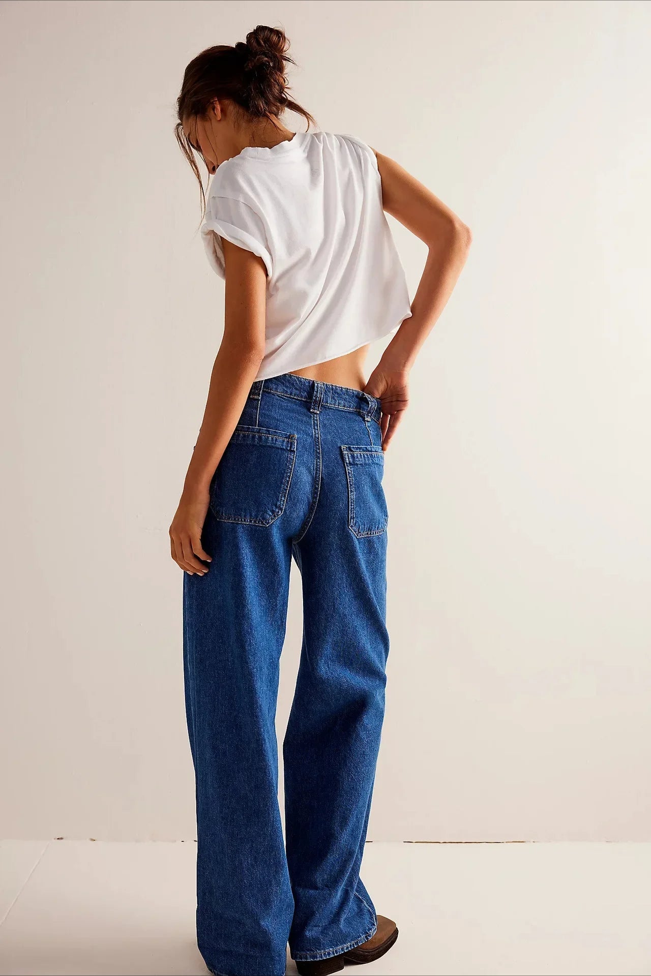 Vintage Washed Wide Leg Jean
