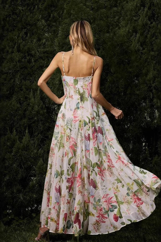 Slim Cami Printed Floral Dress