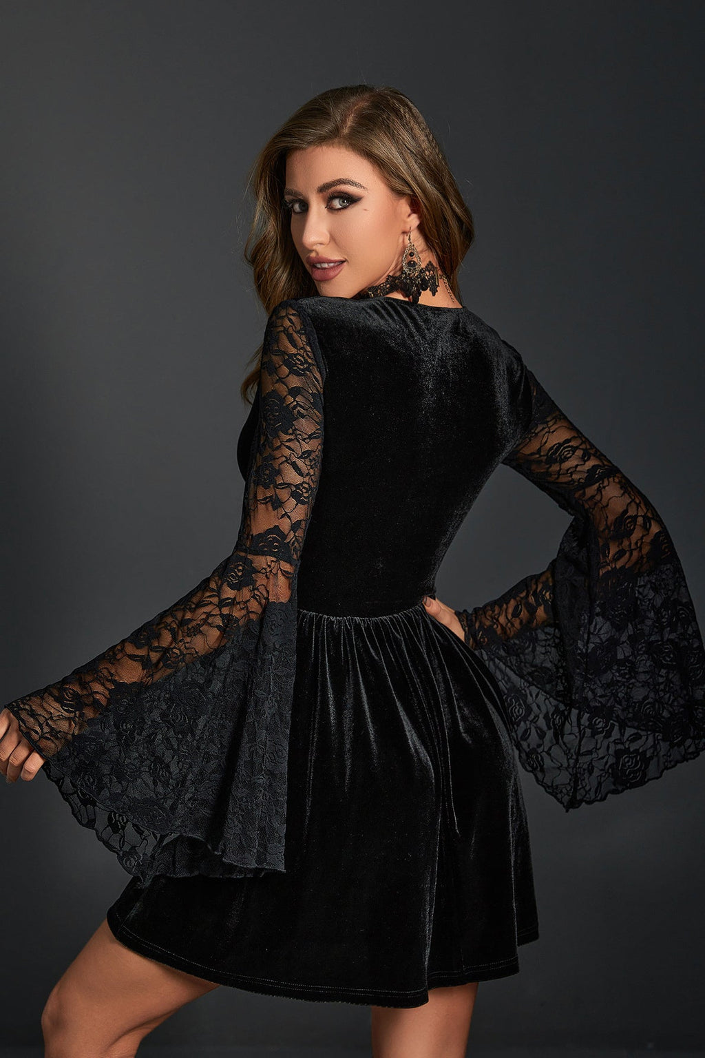 Velvet Corset Gothic Dress