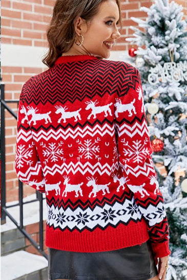 Snowflake Holiday Knit Sweater